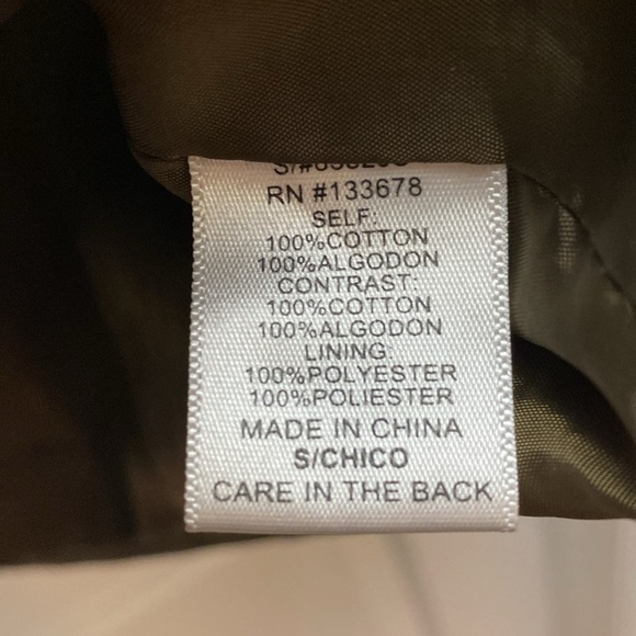 Love Tree army green light hooded jacket size small - Picture 9 of 9